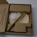 Ivilon Countertop Paper Towel Holder - Modern Knurling End Cap Minimalist Design - Color Gold Polished