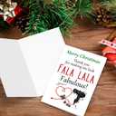 2 x Funny Hair Stylist Beautician Christmas Card, Cute Christmas Appreciation Card for Beauty Shop Worker Hairdresser, Beautician Hair Stylist Xmas Holiday Thank You Cards for Him Her (#13)