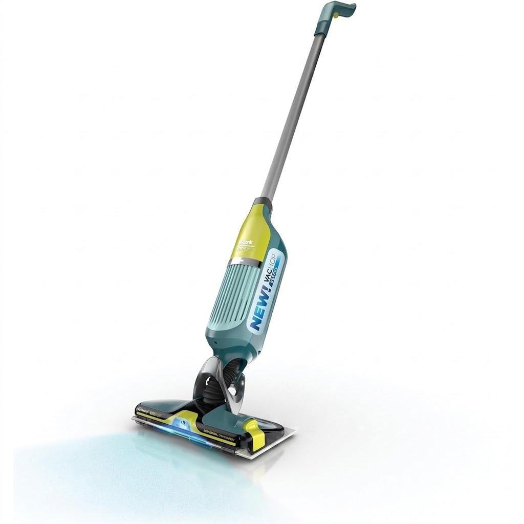 Shark VACMOP Reveal NEW Cordless Hard Floor Cleaner, Vacuum & Spray Mop, Powerful Suction, Lightweight, Illumination Light, VM401