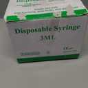 25 Gauge 1 inch Needle with Syringe (100Pack), 3ml Luer Lock Syringes with Needle, Individual Package