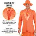 fun shack Orange Tuxedo Costume For Men, Orange Suit Outfit, 90s Movie Character Costume, Halloween Attire (X-Large)