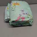 JSD 6 Piece Green Floral Sheet Set King Size, Soft Botanical Printed Microfiber Bed Sheets Extra Deep Pocket