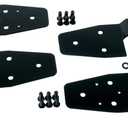 Rugged Ridge Door Hinge Kit for Jeep Wrangler YJ/TJ/LJ | Steel, Black | 11202.01 | Fits 1987-1995 Jeep Wrangler YJ; 1997-2006 Jeep Wrangler TJ; 2004-2006 Jeep Wrangler LJ