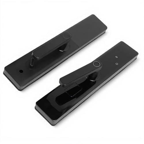 Smart Door Lock with Fingerprint Scanner, Keyless Entry with Handle, Biometric Password Card APP Control for Bedroom Home Hotel Office