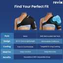 REVIX Shoulder Ice Pack Wrap for Rotator Cuff and Arm, With Removable Gel Pack, Standard, Reusable Gel Cold Wrap, Soothe Discomfort & Fatigue, 30-Minute Long-Lasting Cold, Flexible Fit for Men & Women