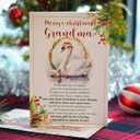 9 x Christmas Card for Grandma, Grandmother Merry Xmas Greeting Card with Envelope and Seal, Christmas Gift for Grandmother from Granddaughter, Grandson, Kids