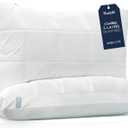 Nuzzle Cooling Adjustable Pillows Queen Size Set of 2 for Side Sleepers, Luxury Bed Pillows Hotel Collection - Best Adjust Height Soft Firm Pillows for Back, Stomach and Side Sleepers (White)