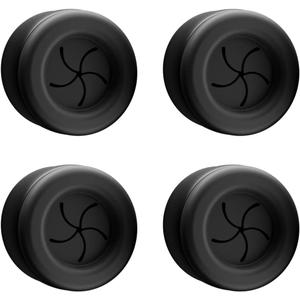 Hometastic Set of 2 Premium Towel Holders for Bathroom, Kitchen and Household - Stainless Steel Tea Towel Holder - Towel Hook Round - Self-Adhesive - No Drilling (Black)