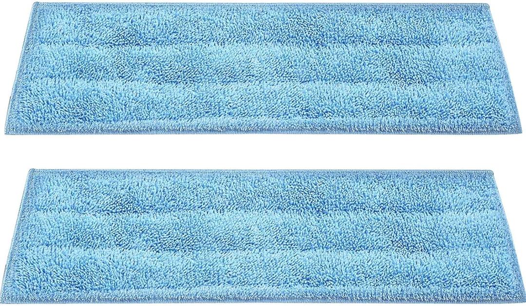 Microfiber Pads for Phueut CB-08C Steam Mop Cleaner, 2 Pack Steam Mop Pads for Steamer Floor Cleaning, Replacement Steam Mop Pads Accessories for Multi-Surface Floor, Washable and Machine, Reusable