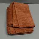 Burnt Orange Fall Decorative Throw Pillow Covers 20x20 Inch Set of 2 Cozy Soild Chenille Cushion Cases Soft Textured Square Couch Pillows Cover Boho Accent Farmhouse Pillowcases for Bed