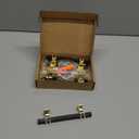 Cabinet Pulls Matte Black and Gold Cabinet Handles, 10 Pack 6-1/4 Inch Kitchen Door Cupboard Wardrobe Drawer Handles, Cabinet Hardware Bar Drawer Pulls, 160mm Hole Centers