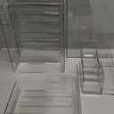 Desk Organizer with 2 Vertical File Holder, 4 Tier Stackable Paper Letter Tray File Organizer with 5-Compartments Pen Holder, Clear Desktop Organizer Office Organization and Storage