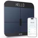 Wyze Smart Scale X - Digital Bathroom Scale for Body Weight, BMI, Body Fat, Muscle Mass, Heart Rate Monitor | Sync with Health Apps | for People, Baby & Pet, 400 lbs (Black)