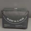 Topblan Weighted Blanket for Adults, 48" x 72" 15lbs, Soft Sherpa Twin Size Heavy Blanket with 3D Jacquard Turtle Shell Flannel Fleece for Couch and Bed (Dark Grey)