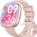 Smart Watch for Women Fitness Tracker: Fitness Watch with Blutooth Call 24/7 Heart Rate SpO2 Sleep Monitor IP68 Waterproof 120+ Sport Mode Activity Trackers Compatible iPhone Android Phones (3 Bands) (Pinksand)