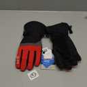 MCTi Ski Gloves,Winter Waterproof Snowboard Snow 3M Thinsulate Warm Touchscreen Cold Weather Women Gloves Wrist Leashes (Small, Red)