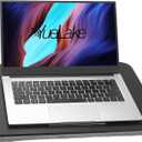 Portable Laptop Desk Fits Up to 16“ Laptops, with Tablet Slot, Built-in Cushion, Great for Home & Office,Lap Desk for Laptop,Lap Desk with Cushion (Black, Medium)