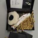 ARING PET Velvet Dog Collars, White Soft Pet Collar with Detachable Felt Flower Metal Buckle for Puppy Small Medium Large Boy Girl Dogs-XS