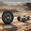 Spare Tire Kit for 2021-2026 Ford Bronco Sport | Complete Compact Spare Tire 155/85R18 with Pre-Mounted Wheel | Includes 2 Ton Scissor Jack, Lug Wrench, Heavy-Duty Storage Bag, Gloves & Tool Set