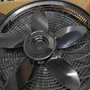 Lasko Pedestal Fan, Oscillating Fan for Bedroom with Adjustable Height and 3 Cooling Speeds, Portable, 18", Black, 1827