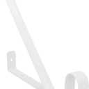 Nuk3y Heavy Duty Adjustable Shelf Rod Support Bracket (White)