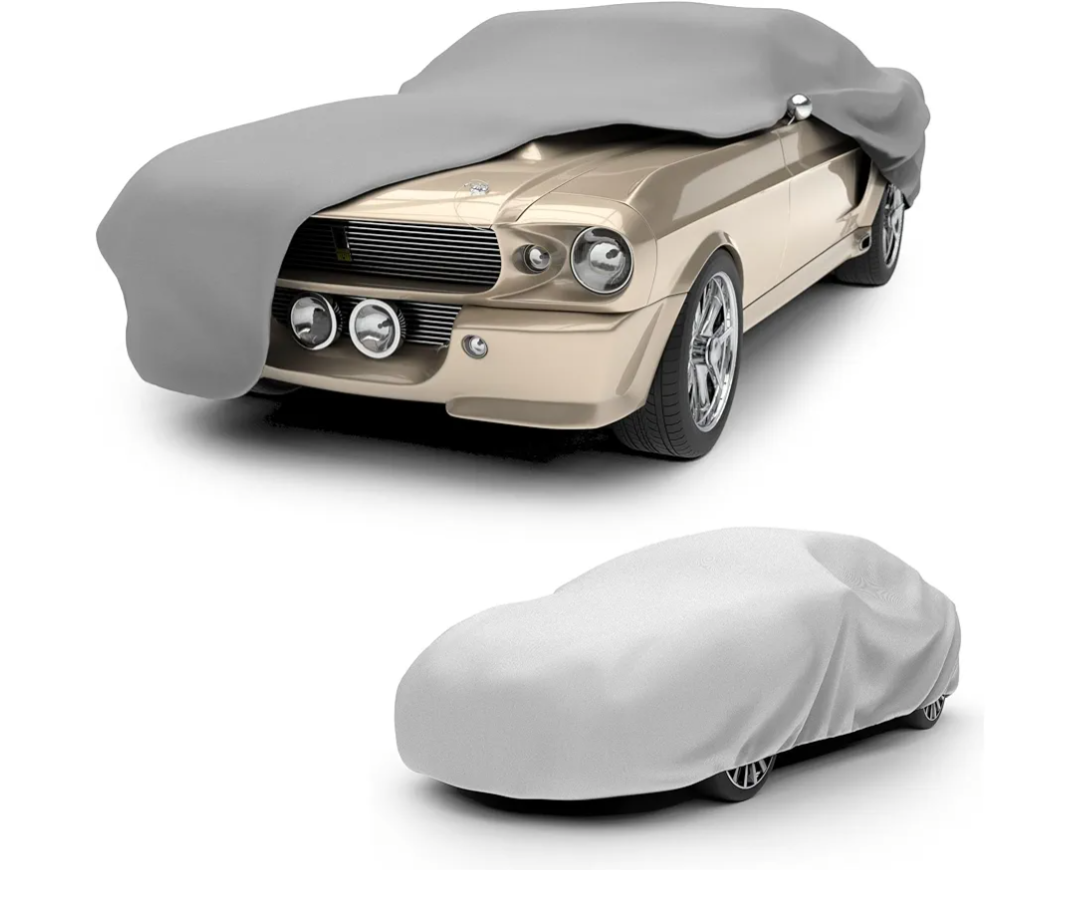 Budge Ultra Duro Car Cover, 3-Layer UV & Water Resistant Outdoor Protection, Fits Cars up to 200”, Gray, Size D-3