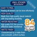 (3PCS) 84 Never Looked So Good Sticker  Happy 84th Birthday, Waterproof Vinyl Decals for Party Decor, Scrapbooking, Water Bottles, Laptops, Size 3" x 2.5"