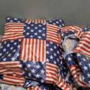 USA Pocket Square Patriotic America Flags Red White and Blue Stars and Stripes Tablecloth, Size 95x35in (1pc), 95x17in (2pcs)