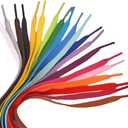 2 Pairs Flat Shoe laces Colorful Shoelaces for Sneakers Athletic Running Shoes Boot Strings 5/16" Wide (Army Green)