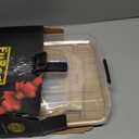 Portable Travel Charcuterie Board with Lid, Bamboo Charcuterie Cheese Board with Cover Accessories Gift Set, Large Covered Charcuterie Box Serving Tray Board Platter 7 Compartment Traveling Christmas