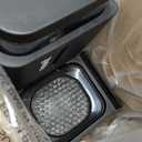 Automatic Cat Feeder and Water Dispenser Set, 2 in 1 Gravity Cat Food Dispenser with 180 Degree Rotatable, Pet Self Feeding Large Capacity for Small Dogs Puppy Kitten, Black, 0.8 Gallon x 2