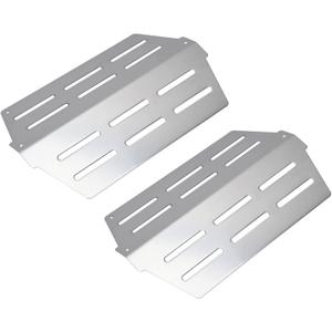 Leship Heat Deflector Replace for Weber 65505 7622 Genesis 300 Series E310 E320 E330 S310 S320 S330 Grill Part with Front Control Knobs (2011 & Newer) Stainless Steel Heat Plates