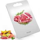 Titanium Cutting Boards For Kitchen, Double-Sided Food-Grade Kitchen Stainless Cutting Board, Non-Toxic & Non-Slip, Dishwasher Safe, Ideal For Indoor, Outdoor, Camping & Bbq Parties, M 13.4 * 9