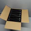 Samsill 12 Pack Durable 1.5 Inch 3 Ring Binders, Round Ring, Clear View Cover for Presentations, Black