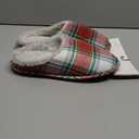 Heart and Heritage Christmas Plaid Slippers Size M 9-10 Mens Plaid Red