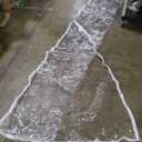 6 x 10FT Outdoor Clear Tarp Curtain Waterproof Wind-Proof 24 Mil Transparent Vinyl Tarp for Patio Pergola Garden Canopy Rainproof Anti-Tear PVC Thick Cover with Grommets