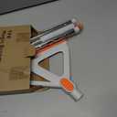 Multifunction Magic Broom, Silicone Squeegee Broom for Floor, Rubber Broom Sweeper for Living Room, Kitchen, Bathroom-Easy Dry The Glass (Orange, 54 INCH)