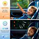 ZATOOTO Car Window Shade for Rear Side Window 2Pack, Magnetic Car Curtains Breathable Window Sunshade for UV Rays Protection, Baby Window Shade for Universal Fit