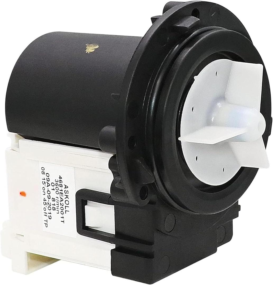 2026 Upgraded ..4681EA2001T WM2455HW WM4370HWA WM3270CW WM3431HS WM3770HVA Washer Drain Pump ASKOLL Motor Replaces KenMore LG M3379-65468 Front load washer drain pump motor by Puxyblue