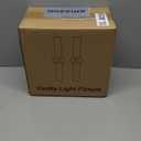 Wall Sconces Set of Two, Brass Bathroom Sconces Wall Lighting with Milky White Glass, Modern Sconces Wall Decor Set of 2 Bathroom Light fixtures for Mirror Living Room Hallway Bedroom