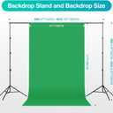 EMART 8.5 x 10 ft Backdrop Support System, Professional Photography Lighting Kit with 5500K 50W LED, 6 * 9ft Backdrop *3, Reflector,Umbrellas&Softbox Lighting Kit for Studio, Portrait, Video Shooting
