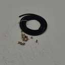 10-Foot Length Stretchy 1/4 Inch ID Fuel Line+20pcs 2/5" ID Hose Clamps for Kawasaki Kohler Briggs & Stratton Small Engines