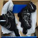 2PM SPORTS Vinal Girls Adjustable Flashing Inline Skates, All Wheels Light Up, Fun Illuminating Skates for Kids Men Adult Women and Boys (X-Large - Adult (9.5W-12W/8.5M-10.5M), Silver)