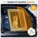 Snagle Paw Portable Dog Crate for Car Travel, Collapsible Large Dog Travel Crate with Metal Frame & 3-Door Mesh Windows, Secures in Trunk/Backseat, Soft-Sided Kennel Carrier for Medium Large Dogs-L