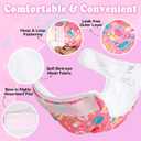Pet Soft Female Dog Diapers, 3 Pack Washable Dog Diapers Female for Dogs in Heat Reusable Dogs Period Panties, Puppy Diapers (Food, XS)