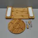 Louis Donné Cheese Board with Cheese Knife, Wooden Serving Platter for Cheese, Appetizers and Snacks, Gift Idea