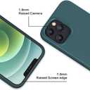 MXX for iPhone 12 pro Max Case, Soft Silicone Case with Scratch Resistant - Full Camera Protection Anti-Scratch Microfiber Lining Full-Body Protective 12 pro Max Phone Case 6.7"- Midnight Green
