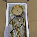 12-Light Modern Sputnik Chandelier, Mid Century Gold Ceiling Chandeliers, E26 Base, Branch Height Adjustable Pendant Lighting Fixture for Kitchen Island Dining Room Living Room Bedroom