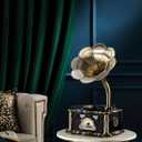Vintage Gramophone with Bluetooth Input Vintage Record Players
Retro Gramophone Turntables for 7" 9" 12" Vinyl Records 3 Speed, Hi-Fi, Remote Control, Handcrafted by Pure Oak(White Gold)