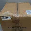 Chafing Dishes for Buffet with Glass Lid, 6.5QT 4 Pack Round ,Gold